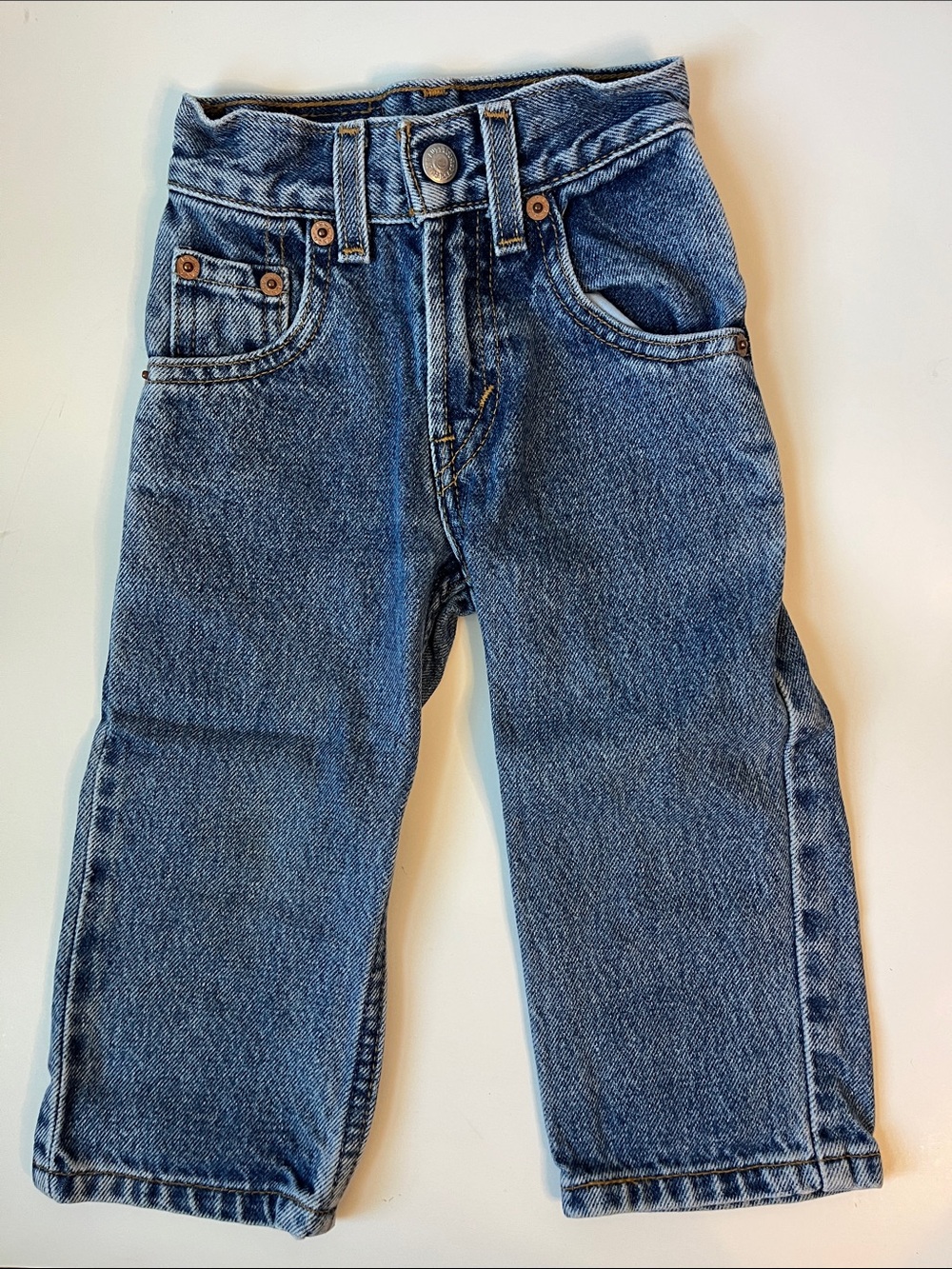 Levi's Slim Toddler 550 Classic Blue Denim Jeans